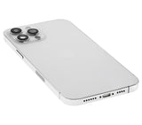 Replacement Back Housing W/ Small Parts Compatible with Apple iPhone 12 Pro Max (US Version) (Used OEM Pull: Grade C) (Silver)