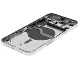 Replacement Back Housing W/ Small Parts Compatible with Apple iPhone 12 Pro Max (US Version) (Used OEM Pull: Grade A) (Silver)