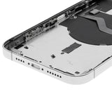 Replacement Back Housing W/ Small Parts Compatible with Apple iPhone 12 Pro Max (US Version) (Used OEM Pull: Grade C) (Silver)