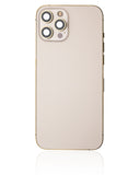 Replacement Back Housing W/ Small Parts Compatible with Apple iPhone 12 Pro Max (US Version) (Used OEM Pull: Grade A) (Gold)