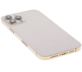 Replacement Back Housing W/ Small Parts Compatible with Apple iPhone 12 Pro Max (US Version) (Used OEM Pull: Grade B) (Gold)