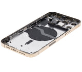 Replacement Back Housing W/ Small Parts Compatible with Apple iPhone 12 Pro Max (US Version) (Used OEM Pull: Grade A) (Gold)