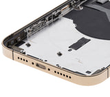 Replacement Back Housing W/ Small Parts Compatible with Apple iPhone 12 Pro Max (US Version) (Used OEM Pull: Grade A) (Gold)