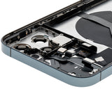 Replacement Back Housing W/ Small Parts Compatible with Apple iPhone 12 Pro Max (US Version) (Used OEM Pull: Grade C) (Pacific Blue)