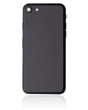 Replacement Back Housing W/ Small Components Pre-Installed Compatible with Apple iPhone SE (2020) (Used OEM Pull: Grade C) (Black)