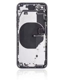 Replacement Back Housing W/ Small Components Pre-Installed Compatible with Apple iPhone SE (2020) (Used OEM Pull: Grade A) (Black)