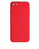 Replacement Back Housing W/ Small Components Pre-Installed Compatible with Apple iPhone SE (2020) (Used OEM Pull: Grade C) (Red)