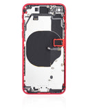 Replacement Back Housing W/ Small Components Pre-Installed Compatible with Apple iPhone SE (2020) (Used OEM Pull: Grade B) (Red)