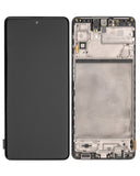 Replacement OLED Assembly With Frame Compatible with Samsung Galaxy M51 (M515 / 2020) (Service Pack) (Celestial Black)