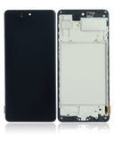 Replacement OLED Assembly With Frame Compatible with Samsung Galaxy M51 (M515 / 2020) (Aftermarket Plus) (Celestial Black)