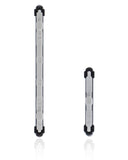 Replacement Hard Buttons (Power / Volume) Compatible with Samsung Galaxy Note 10 Plus / 5G (Aura Glow / Silver)