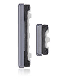 Replacement Hard Buttons (Power / Volume) Compatible with Samsung Galaxy A51 5G (A516 / 2020) (Prism Cube Black)