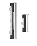 Replacement Hard Buttons (Power / Volume) Compatible with Samsung Galaxy A51 5G (A516 / 2020) (Prism Cube White)