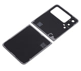 Replacement Top &amp; Bottom Back Cover Glass With Camera Lens Compatible with Samsung Galaxy Z Flip 3 5G (Aftermarket Plus) (Phantom Black)