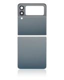 Replacement Top & Bottom Back Cover Glass With Camera Lens Compatible with Samsung Galaxy Z Flip 3 5G (Aftermarket Plus) (Green)