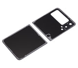 Replacement Top & Bottom Back Cover Glass With Camera Lens Compatible with Samsung Galaxy Z Flip 3 5G (Aftermarket Plus) (Green)