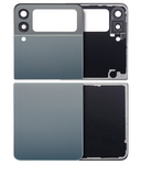 Replacement Top & Bottom Back Cover Glass With Camera Lens Compatible with Samsung Galaxy Z Flip 3 5G (Aftermarket Plus) (Green)