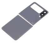 Replacement Top & Bottom Back Cover Glass With Camera Lens Compatible with Samsung Galaxy Z Flip 3 5G (Aftermarket Plus) (Lavender)