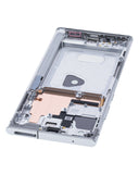 Replacement Mid-Frame Housing Compatible with Samsung Galaxy Note 20 Ultra (Mystic White)