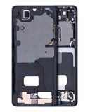 Replacement Mid-Frame Housing Compatible with Samsung Galaxy S21 Ultra (Phantom Black)