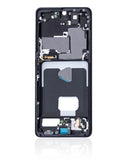 Replacement Mid-Frame Housing Compatible with Samsung Galaxy S21 Ultra (Phantom Black)