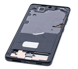 Replacement Mid-Frame Housing Compatible with Samsung Galaxy S21 Ultra (Phantom Black)