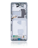 Replacement Mid-Frame Housing Compatible with Samsung Galaxy S21 Ultra (Phantom Silver)