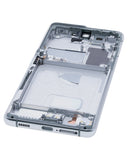 Replacement Mid-Frame Housing Compatible with Samsung Galaxy S21 Ultra (Phantom Silver)