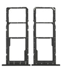 Replacement Dual Sim Card Tray Compatible with Samsung Galaxy A03S (A037F / 2021) (Black)
