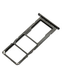 Replacement Dual Sim Card Tray Compatible with Samsung Galaxy A03S (A037F / 2021) (Black)