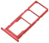 Replacement Dual Sim Card Tray Compatible with Samsung Galaxy A03S (A037F / 2021) (Red)