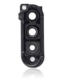 Replacement Back Camera Lens With Cover Bezel Ring Compatible with Samsung Galaxy Z Fold 3 5G (F926) (Phantom Black)
