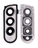 Replacement Back Camera Lens With Cover Bezel Ring Compatible with Samsung Galaxy Z Fold 3 5G (F926) (Phantom Silver)