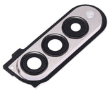 Replacement Back Camera Lens With Cover Bezel Ring Compatible with Samsung Galaxy Z Fold 3 5G (F926) (Phantom Silver)