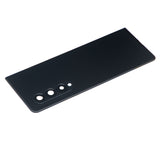 Replacement Back Cover Glass With Camera Lens Compatible with Samsung Galaxy Z Fold 3 5G (Premium) (Phantom Black)