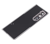 Replacement Back Cover Glass With Camera Lens Compatible with Samsung Galaxy Z Fold 3 5G (Premium) (Phantom Silver)