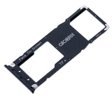 Replacement Single Sim Card Tray Compatible with Alcatel 3C (5026 / 2018) (Black)