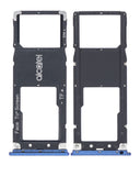 Replacement Single Sim Card Tray Compatible with Alcatel 3C (5026 / 2018) (Blue)