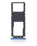 Replacement Single Sim Card Tray Compatible with Alcatel 3C (5026 / 2018) (Blue)