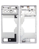 Replacement Mid-Frame Housing Compatible with Google Pixel 6 Pro (Cloudy White)