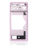 Replacement Mid-Frame Housing Compatible with Google Pixel 6 Pro (Rose Quartz)