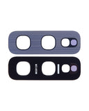 Replacement Back Camera Lens (Glass Only) With Adhesive Compatible with Samsung Galaxy S10E (Prism Blue)