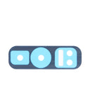 Replacement Back Camera Lens (Glass Only) With Adhesive Compatible with Samsung Galaxy S10E (Prism Blue)