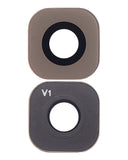 Replacement Back Camera Lens (Glass Only) With Adhesive Compatible with Samsung Galaxy S6 / S6 Edge (Gold)