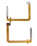 Replacement Fingerprint Reader With Flex Cable Compatible with Motorola Moto G71 5G (XT2169 / 2022) (Silver)
