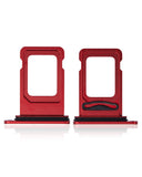 Replacement Dual Sim Card Tray Compatible with Apple iPhone 11 (Red)