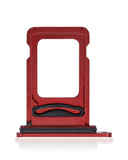 Replacement Dual Sim Card Tray Compatible with Apple iPhone XR (Red)