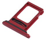 Replacement Dual Sim Card Tray Compatible with Apple iPhone XR (Red)