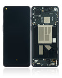 Replacement OLED Assembly With Frame Compatible with OnePlus 9RT 5G (Refurbished) (Hacker Black)