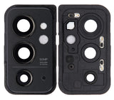 Replacement Back Camera Lens With Cover Bezel Ring Compatible with OnePlus 9RT 5G (Hacker Black)